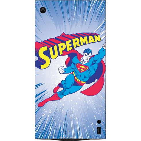 DC Comics Superman Vintage Action Pose XBox Series X Digital Edition Console Skin